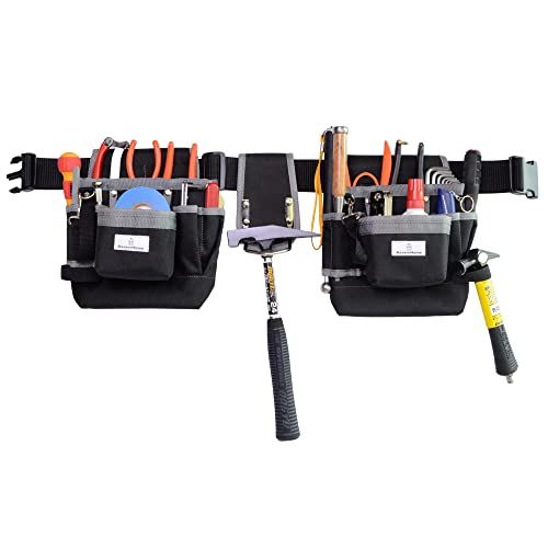25-Pocket Adjustable Tool Belt Bag
