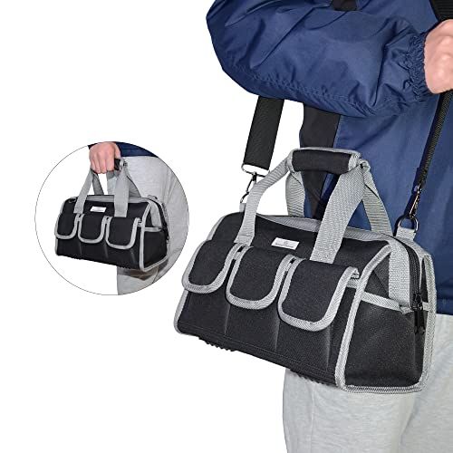 12" Tool Tote Bag with Waterproof Molded Base 3
