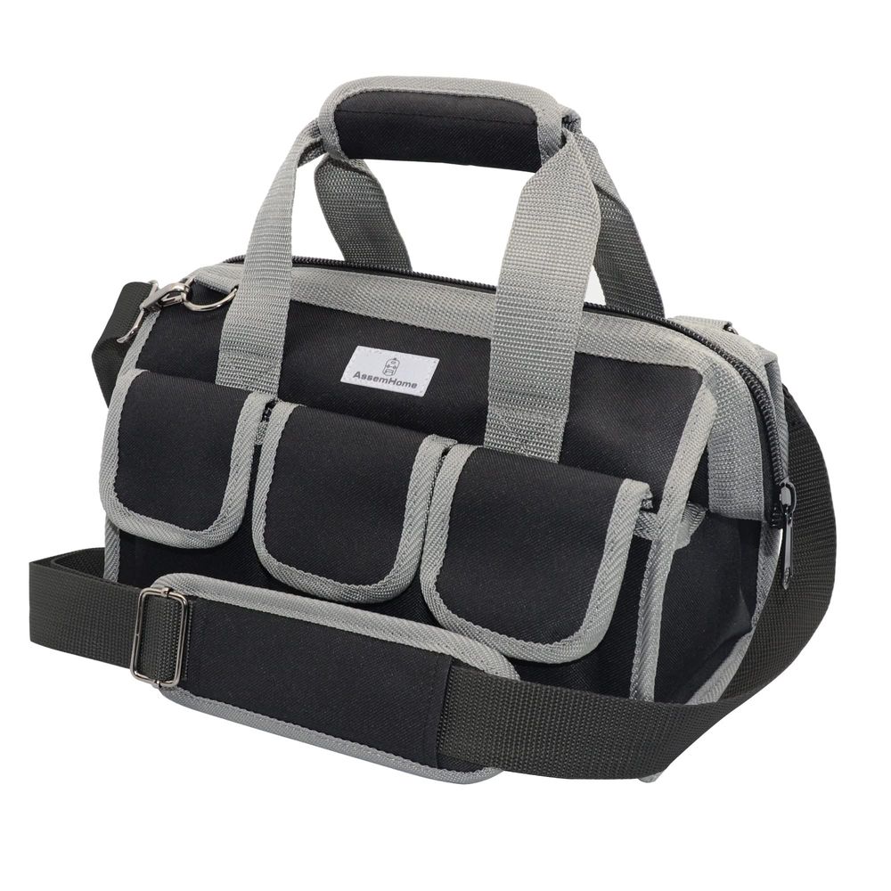 12" Tool Tote Bag with Waterproof Molded Base