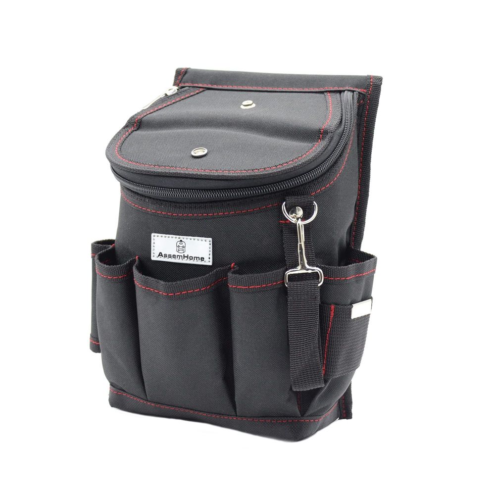 Vertical Tool Pouch with Zipper Flap